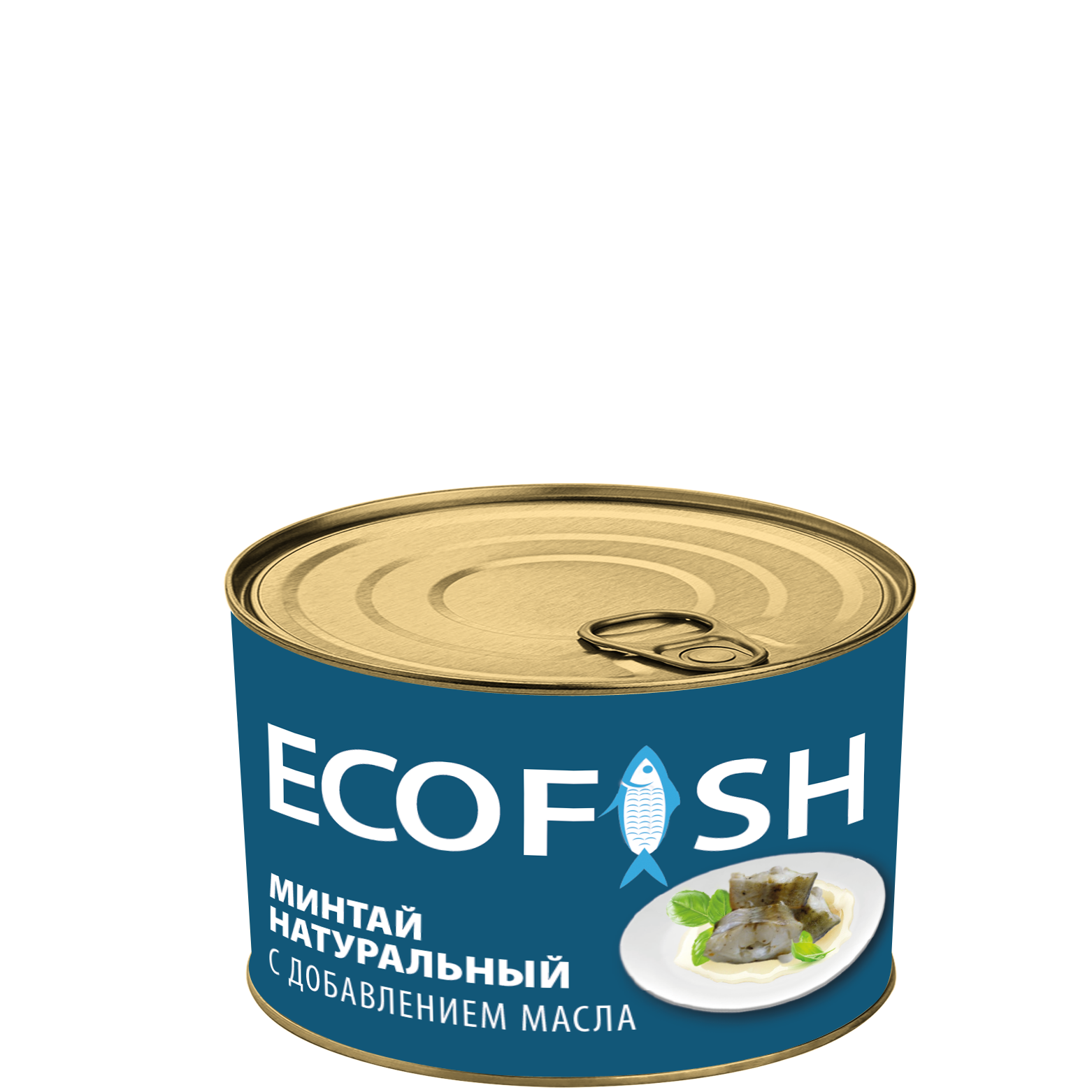 Минтай натуральный с добавлением масла ECOFISH ГОСТ