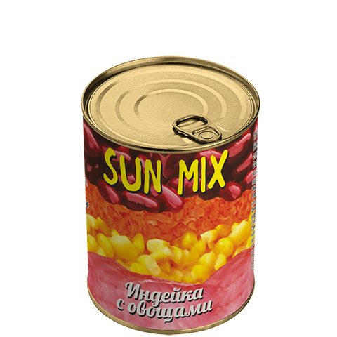 Индейка с овощами Sun Mix 340г