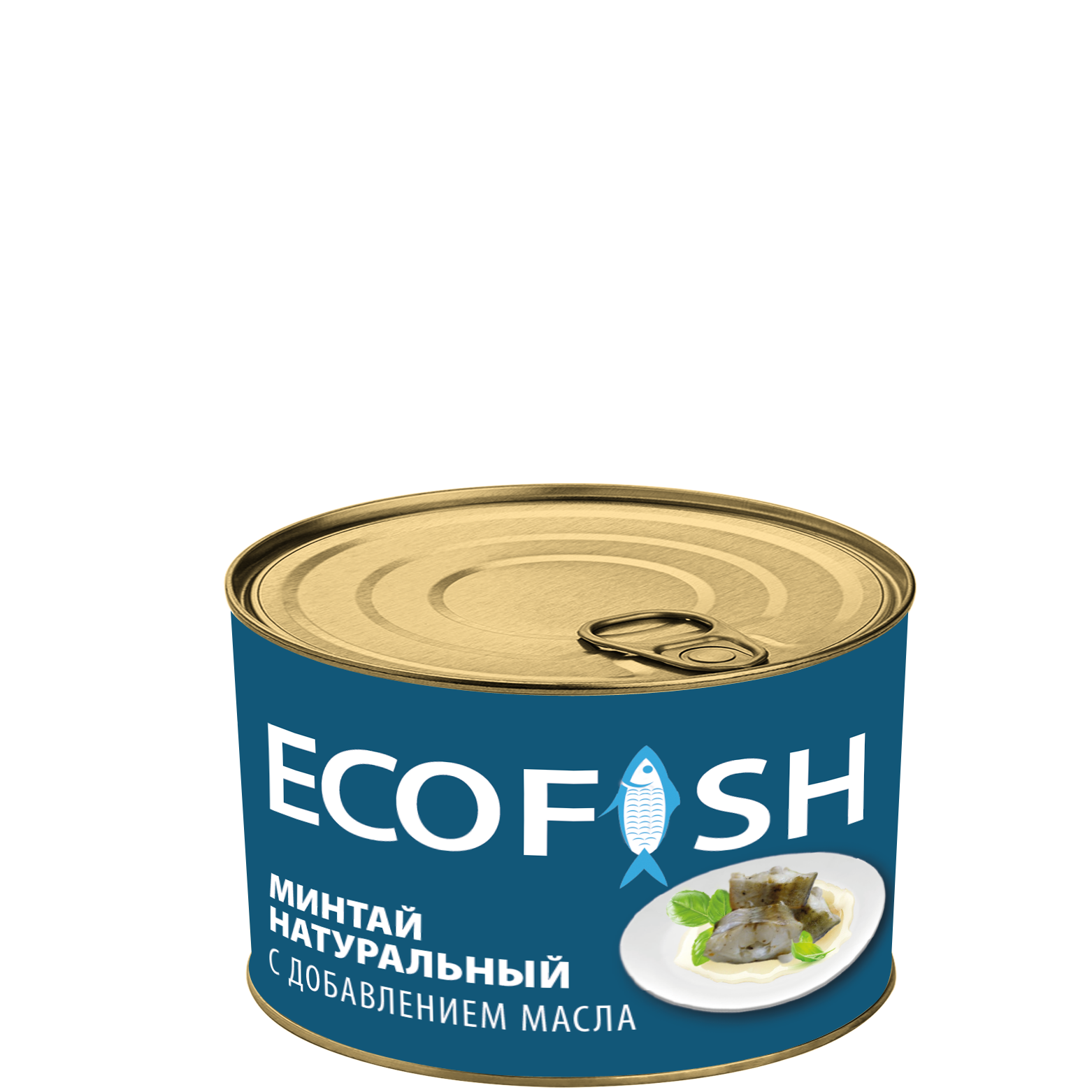 Минтай натуральный с добавлением масла ECOFISH ГОСТ УЦЕНЕННЫЙ ТОВАР