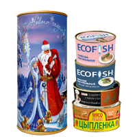 Новогодний подарочный набор №24 в ТУБУСЕ