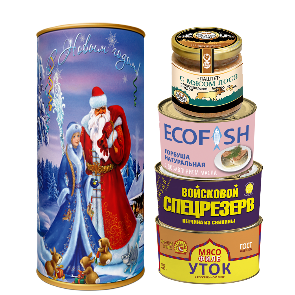 Новогодний подарочный набор №25 в ТУБУСЕ