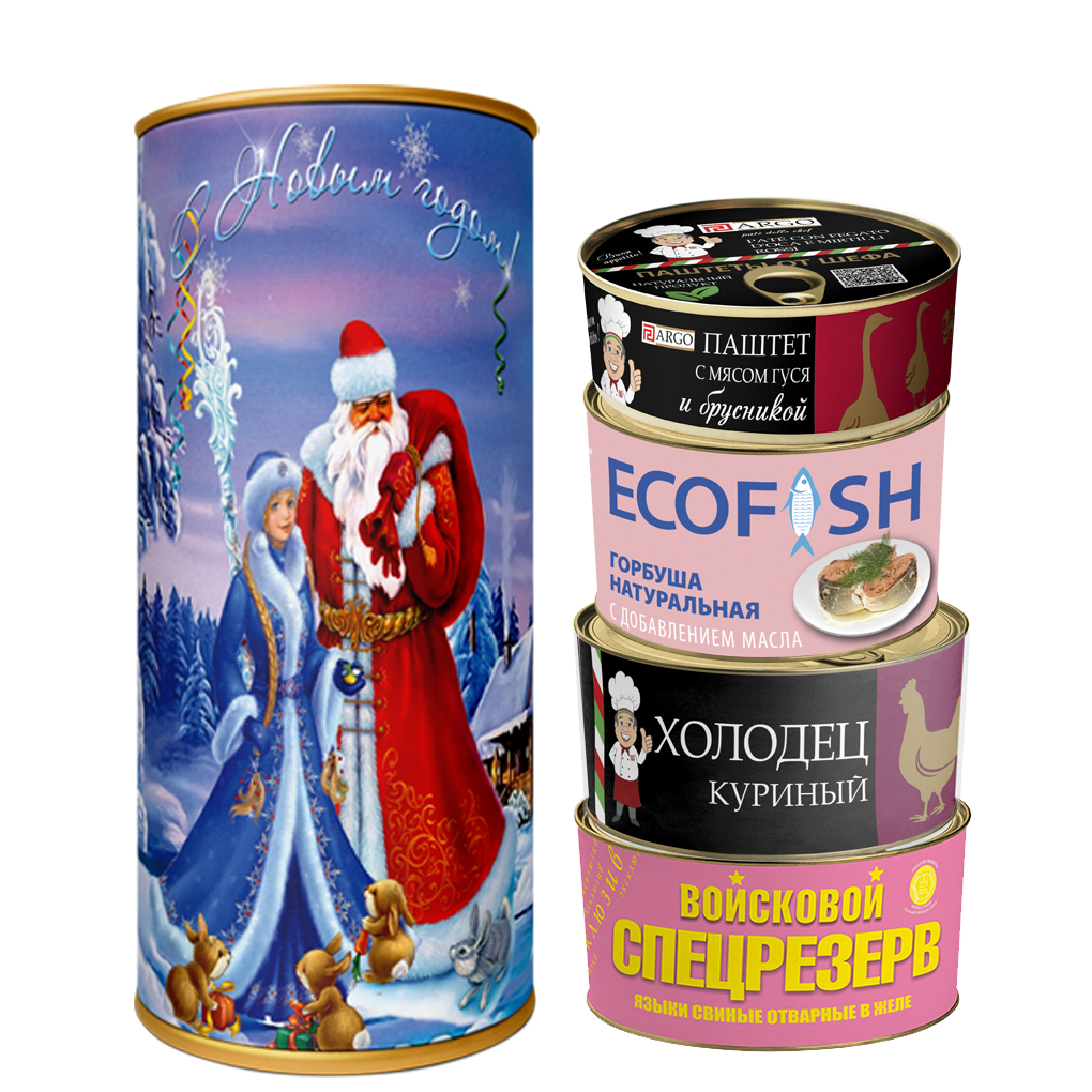 Новогодний подарочный набор №26 в ТУБУСЕ