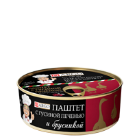 Паштет с гусиной печенью и брусникой Pate’ dello chef 250г