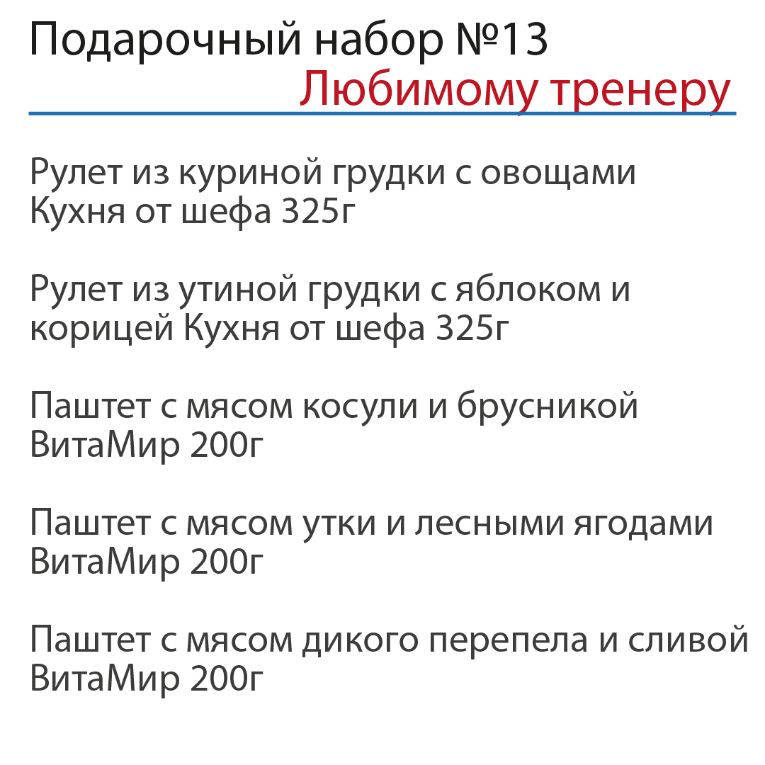 Подарочный набор "Любимому тренеру" №13