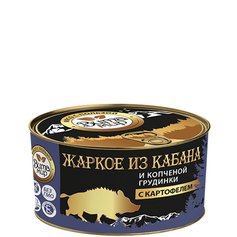 Жаркое из кабана и копченой грудинки с картофелем ВитаМир 325г УЦЕНЕННЫЙ ТОВАР